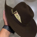 Chapéu Pralana Country + Adesivos Marron